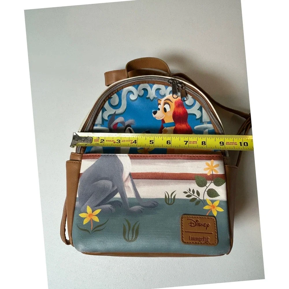 Disney Loungefly Mini Backpack Purse Lady and the Tramp Bella Notte Scene